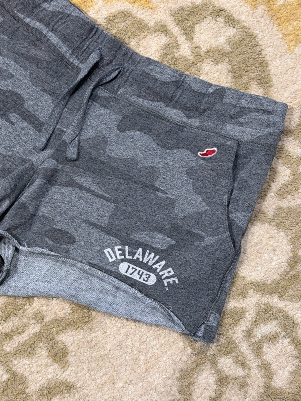 League Gray Camo Athletic Shorts Women's - Picture 2 of 9